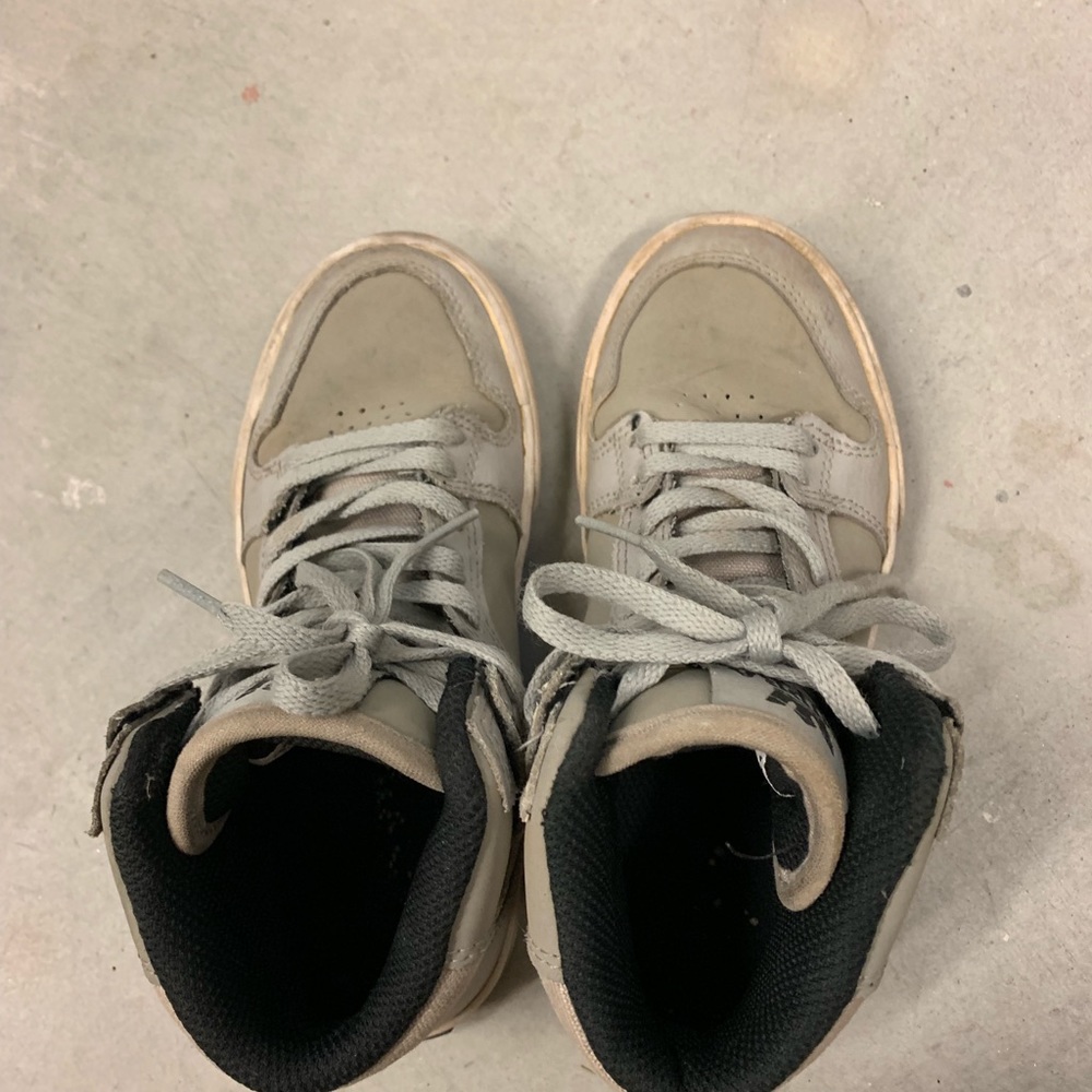 Supra high tops gray little boys size 13